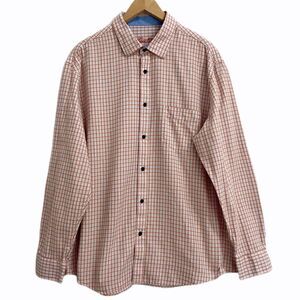 Tasso Elba Grid Pattern Button Down Shirt Blue